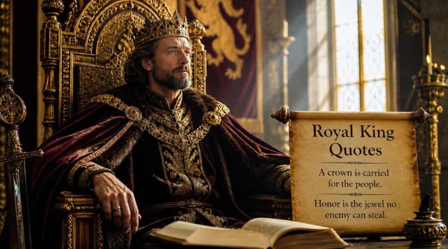 Royal King Quotes: About Duty, Power & Legacy