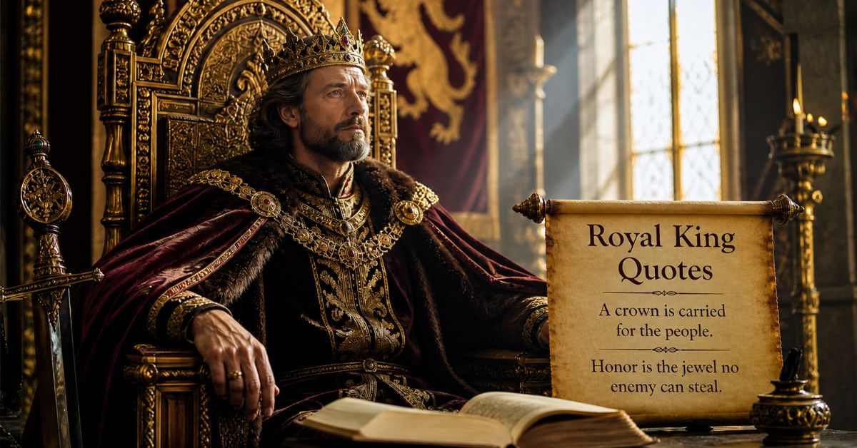 Royal King Quotes: About Duty, Power & Legacy