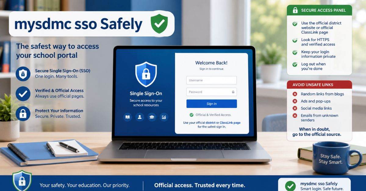mysdmc sso: Safe Login, Access & Simple Fixes 2026